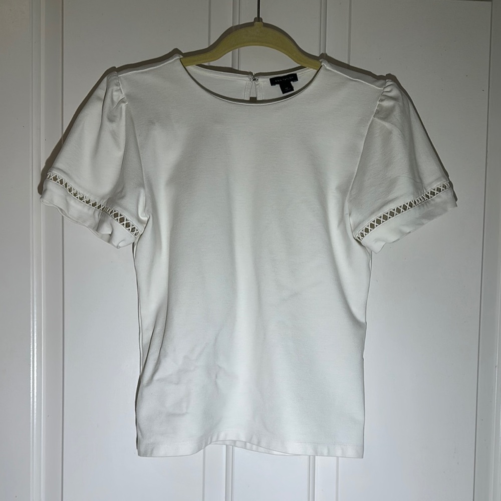 White Short Sleeve Top